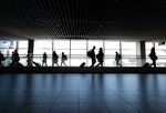 Students at airport