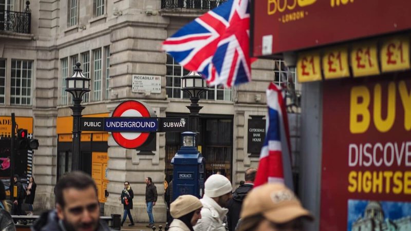 Piccadilly Circus Station in United Kingdom
