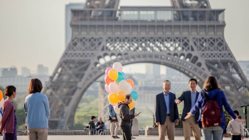 people in Paris, France