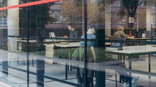 students learning at Ghent University spaces
